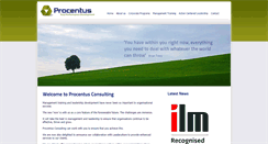 Desktop Screenshot of procentusconsulting.com