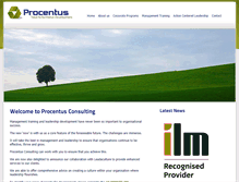 Tablet Screenshot of procentusconsulting.com